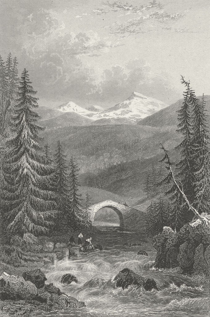 GERMANY. Keystone bridge, Fore Rhine. Tombleson 1830 old antique print picture